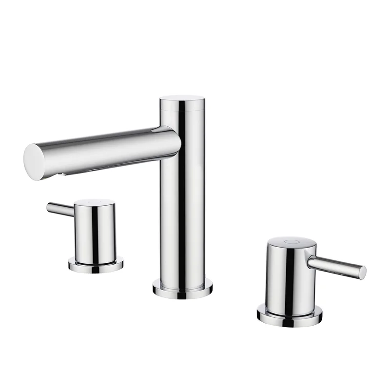 KIBI Circular 8 Bathroom Widespread Faucet with Drain Assembly KBF1025