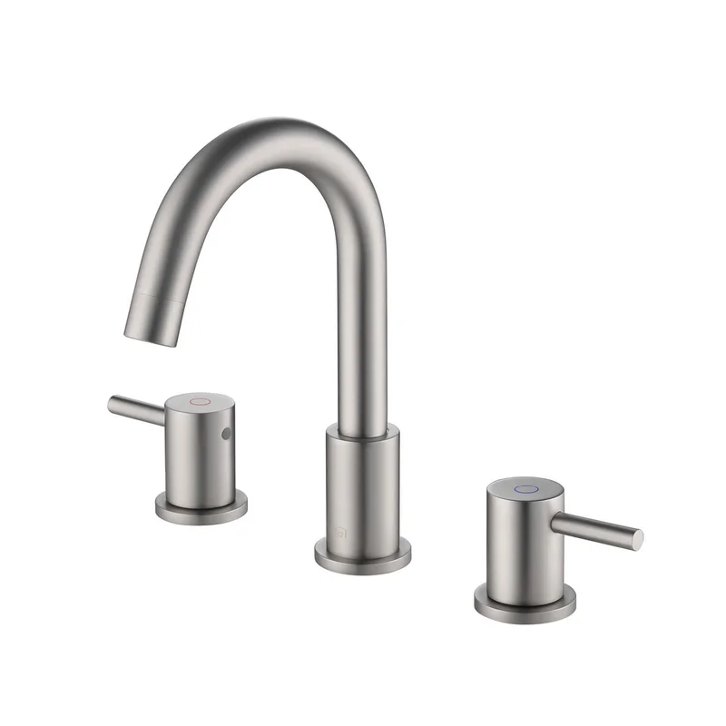 KIBI Circular 8 Widespread Bathroom Faucet with Pop-up KBF1016