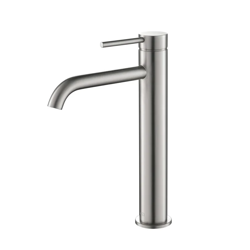 KIBI Circular Brass Single Handle Bathroom Vessel Faucet KBF1009