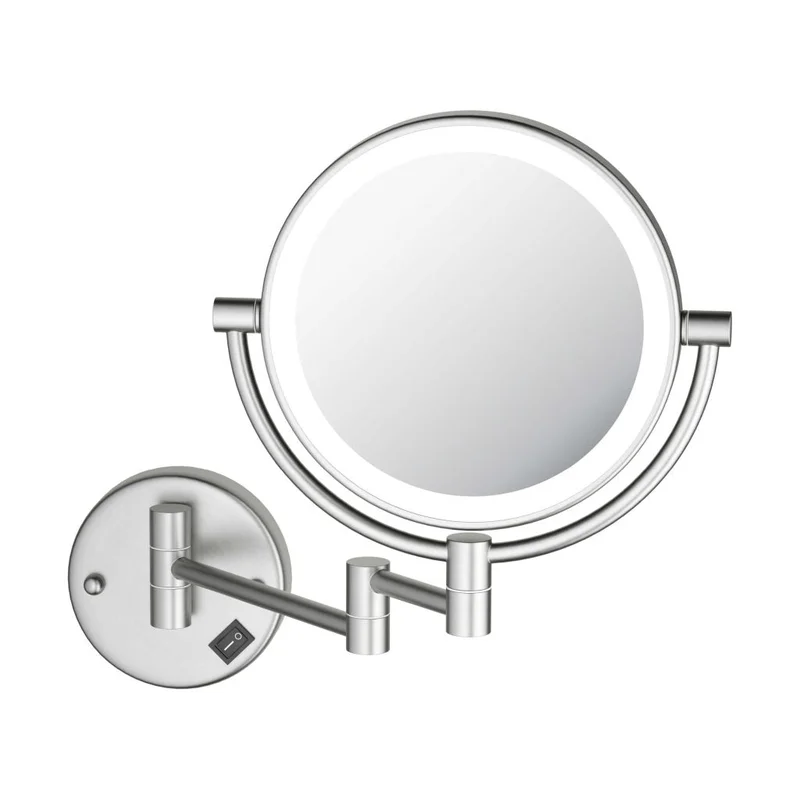 KIBI - Circular LED Wall Mount Magnifying Make Up Mirror - KMM101