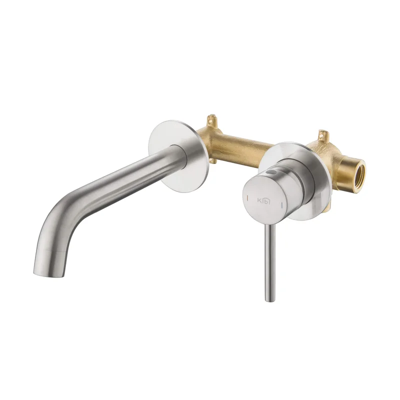KIBI Circular Single Handle Wall Mounted Bathroom Faucet KBF1023