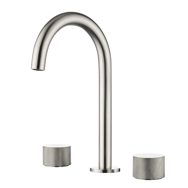 KIBI Circular X 8 Bathroom Widespread Faucet with Drain Assembly  KBF1026