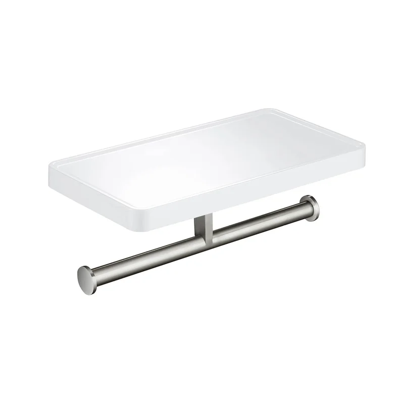 KIBI Deco Double Tissue Holder With Shelf - KBA1208