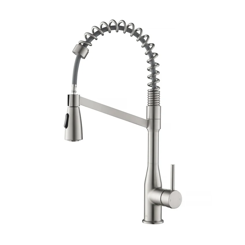 KIBI - Largo Single Handle High Arc Pull Down Kitchen Faucet KKF2006