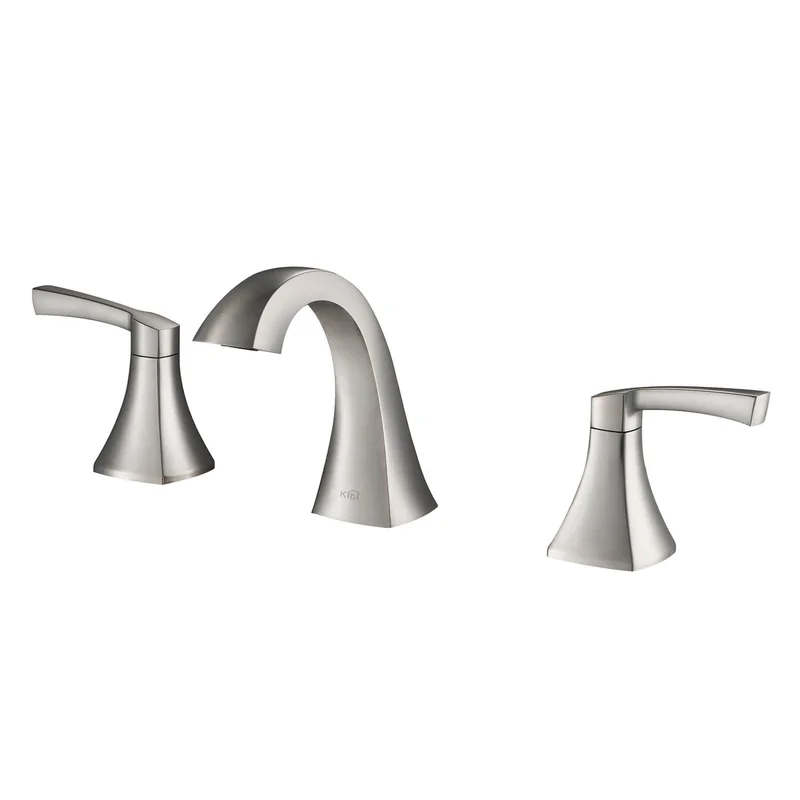 KIBI Pyramid 8 Wide Spread Lavatory Faucet With Drain Assembly KBF1022
