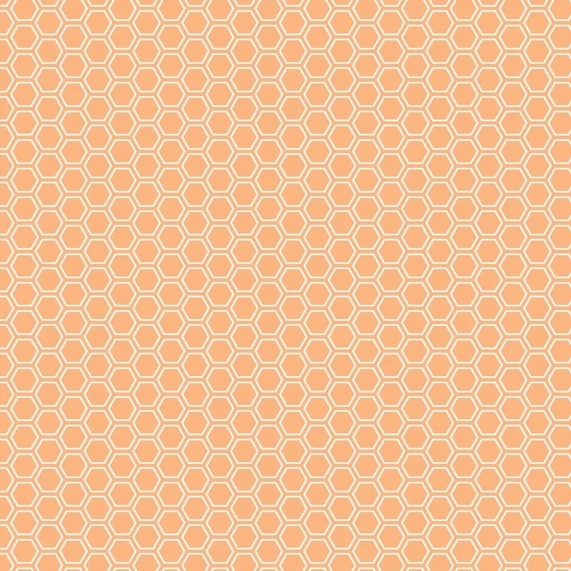 Kimberbell Basics: Honeycomb-Orange (1/4 Yard)