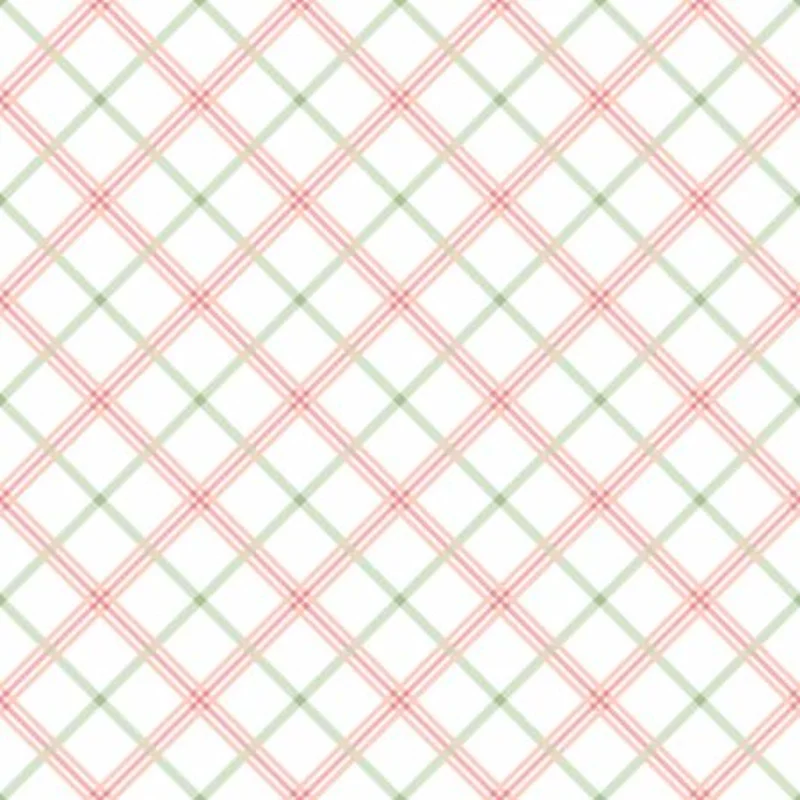 Kimberbell Basics: Plaid-Pink/Green (1/4 Yard)