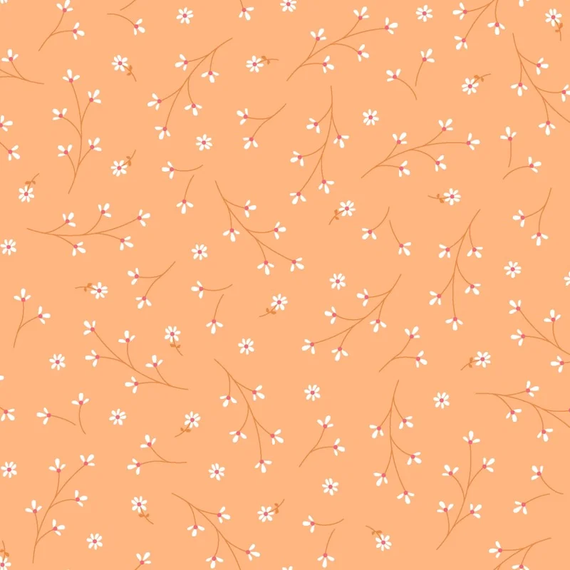 Kimberbell Basics: Pretty Petals-Orange (1/4 Yard)