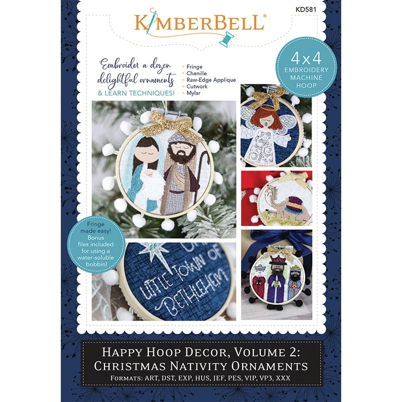 Kimberbell: Happy Hoop Decor, v2: Christmas Nativity Ornaments