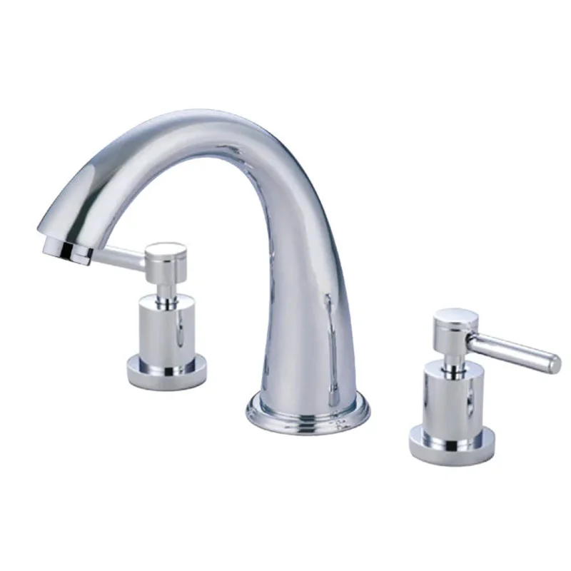 Kingston - Tub Faucets - Concord KS236DL Two-Handle 3-Hole Deck Mount Roman Tub Faucet
