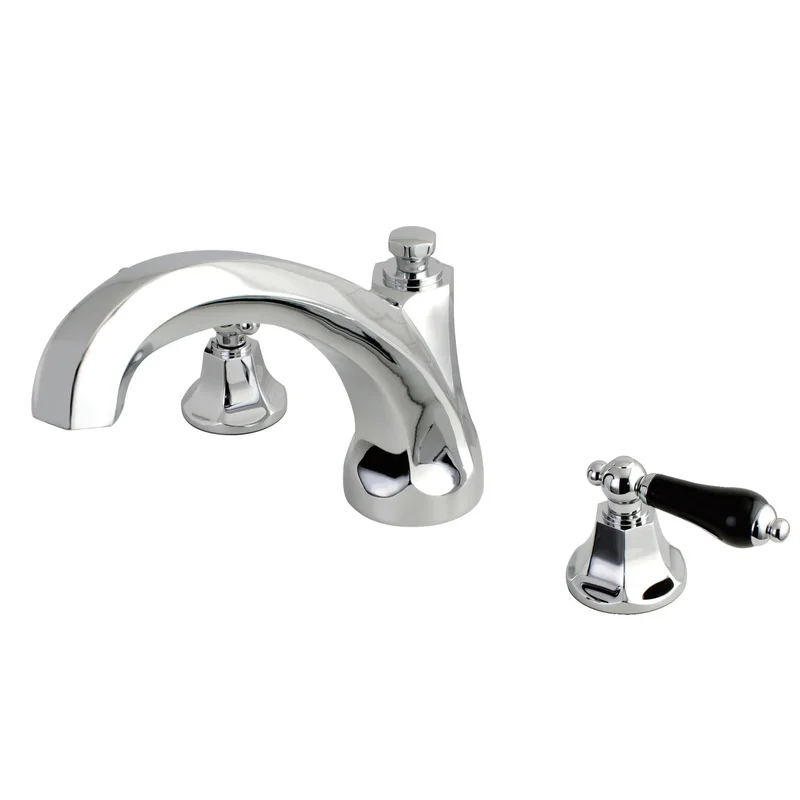 Kingston - Tub Faucets - Duchess KS432PKL Two-Handle 3-Hole Deck Mount Roman Tub Faucet