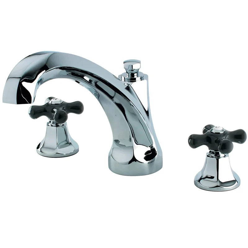 Kingston - Tub Faucets - Duchess KS432PKX Two-Handle 3-Hole Deck Mount Roman Tub Faucet