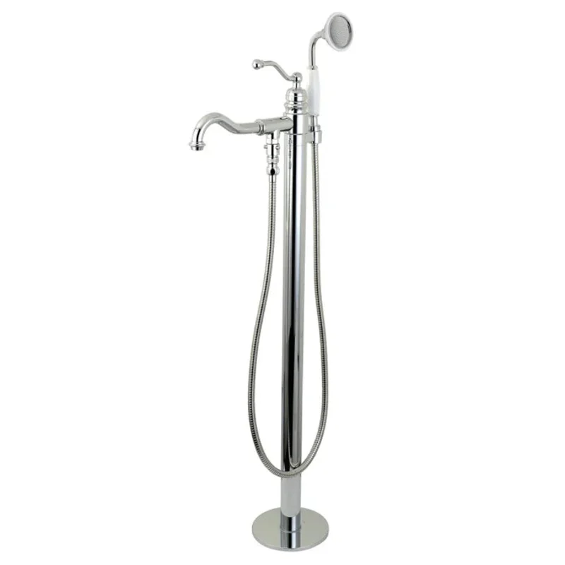 Kingston - Tub Faucets - English Country KS7130ABL Single-Handle 1-Hole Freestanding Tub Faucet with Hand Shower