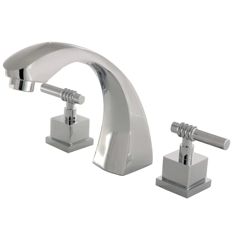 Kingston - Tub Faucets - Fortress KS4361QL Two-Handle 3-Hole Deck Mount Roman Tub Faucet