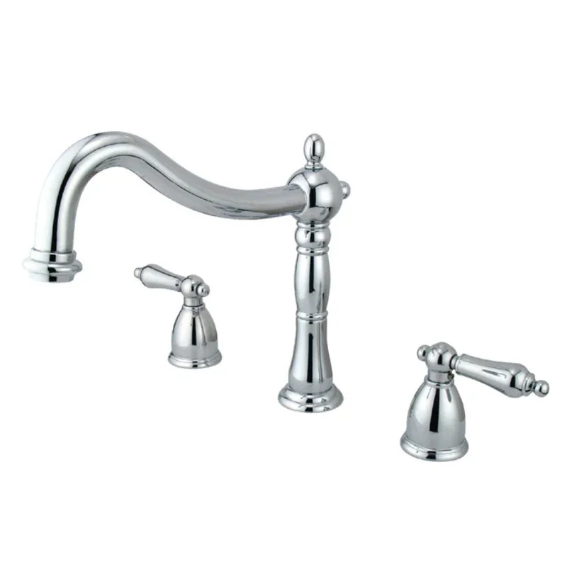 Kingston - Tub Faucets - Heritage KS134AL Two-Handle 3-Hole Deck Mount Roman Tub Faucet