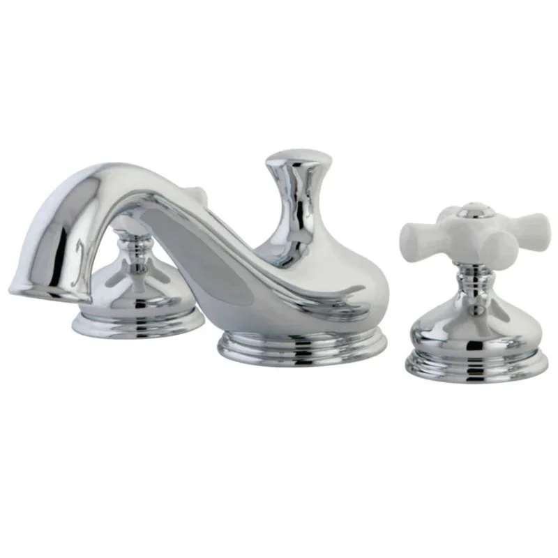 Kingston - Tub Faucets - Heritage KS333PX Two-Handle 3-Hole Deck Mount Roman Tub Faucet