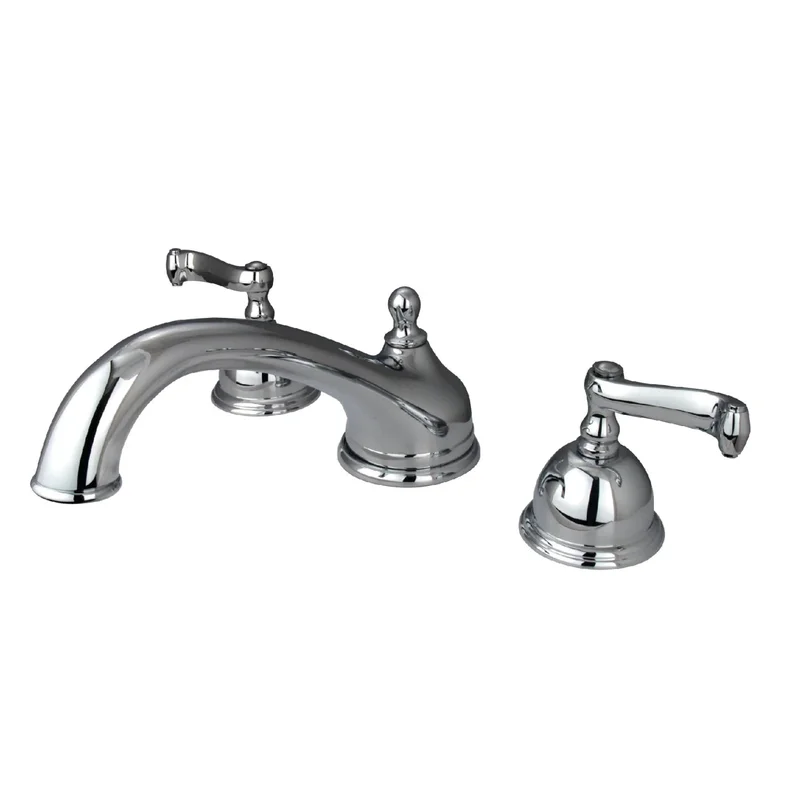 Kingston - Tub Faucets - KS335FL Two-Handle 3-Hole Deck Mount Roman Tub Faucet