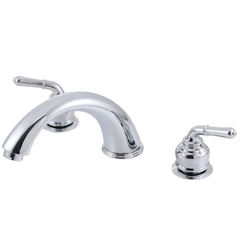 Kingston - Tub Faucets - Magellan KC36 Two-Handle 3-Hole Deck Mount Roman Tub Faucet