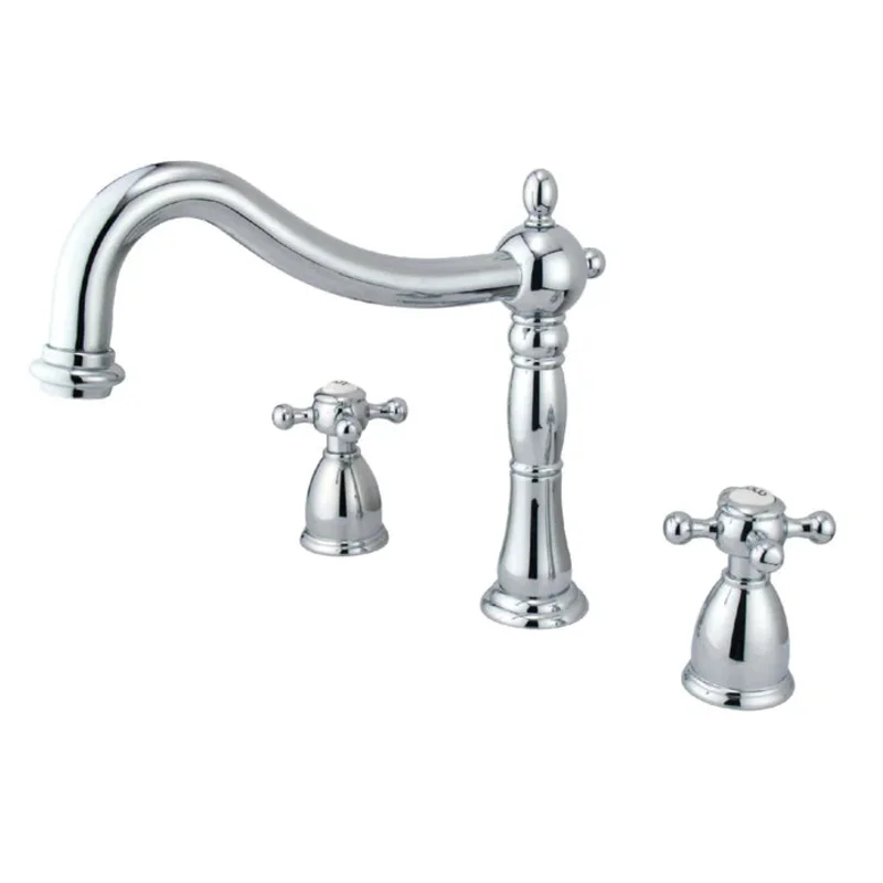 Kingston - Tub Faucets - Metropolitan KS134BX Two-Handle 3-Hole Deck Mount Roman Tub Faucet