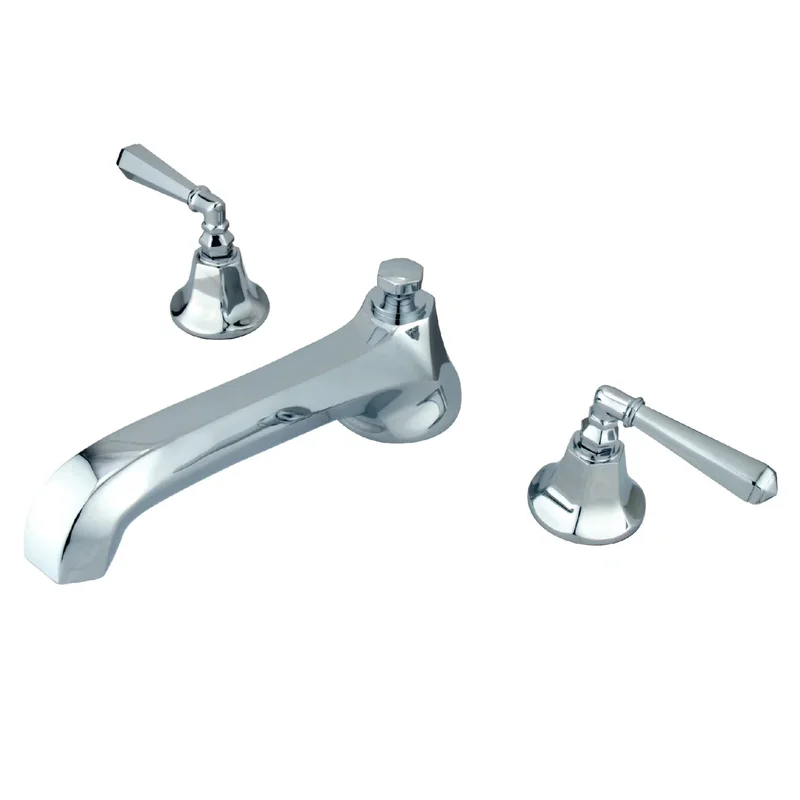 Kingston - Tub Faucets - Metropolitan KS430HL Two-Handle 3-Hole Deck Mount Roman Tub Faucet
