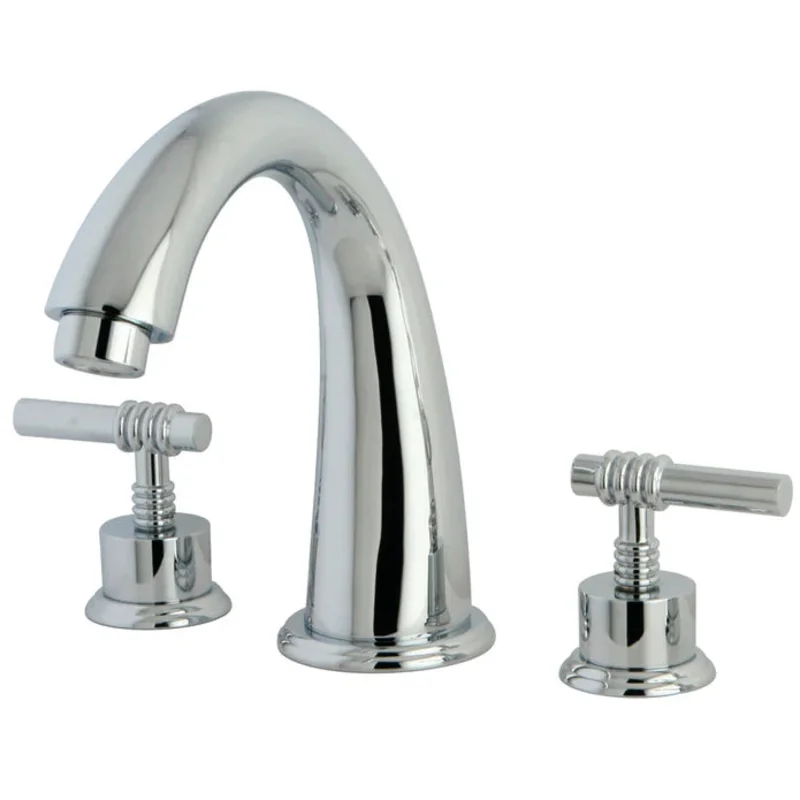 Kingston - Tub Faucets - Milano KS236ML Two-Handle 3-Hole Deck Mount Roman Tub Faucet