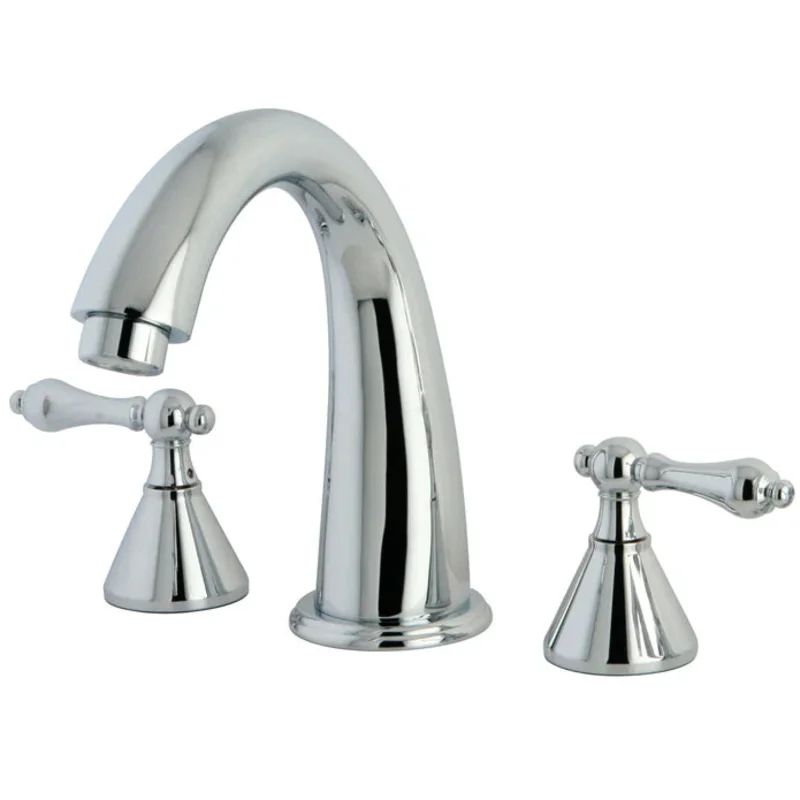 Kingston - Tub Faucets - Naples KS236AL Two-Handle 3-Hole Deck Mount Roman Tub Faucet