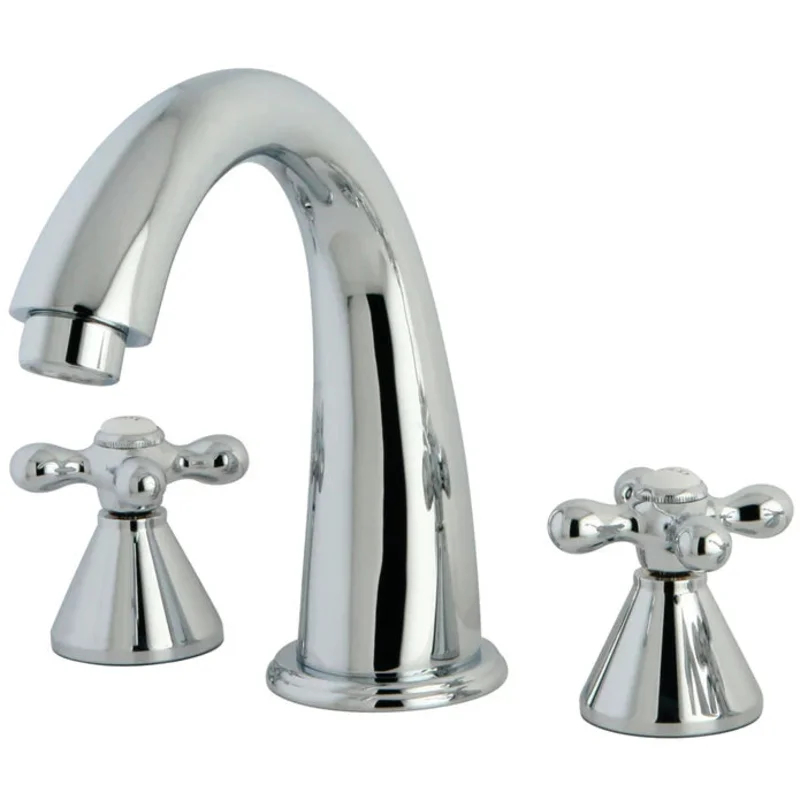 Kingston - Tub Faucets - Naples KS236AX Two-Handle 3-Hole Deck Mount Roman Tub Faucet