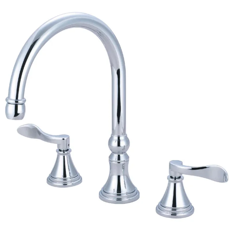 Kingston - Tub Faucets - NuFrench KS234DFL Two-Handle 3-Hole Deck Mount Roman Tub Faucet