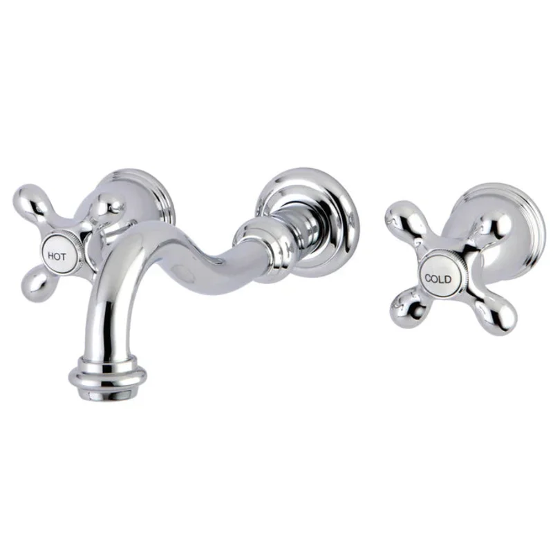 Kingston - Tub Faucets - Restoration KS302AX Two-Handle 3-Hole Wall Mount Roman Tub Faucet