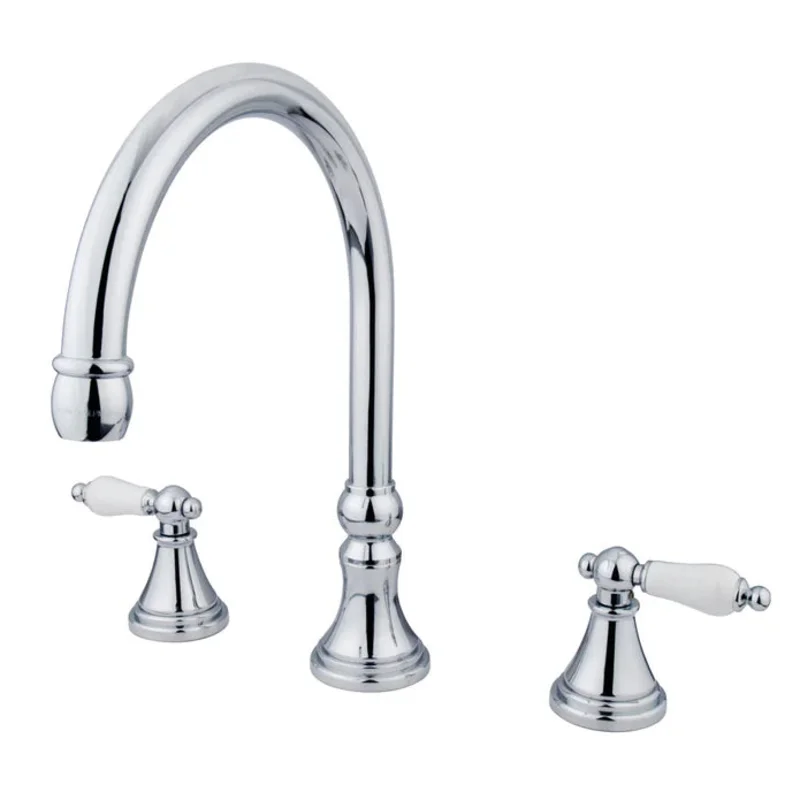 Kingston - Tub Faucets - Roman KS234PL Two-Handle 3-Hole Deck Mount Roman Tub Faucet