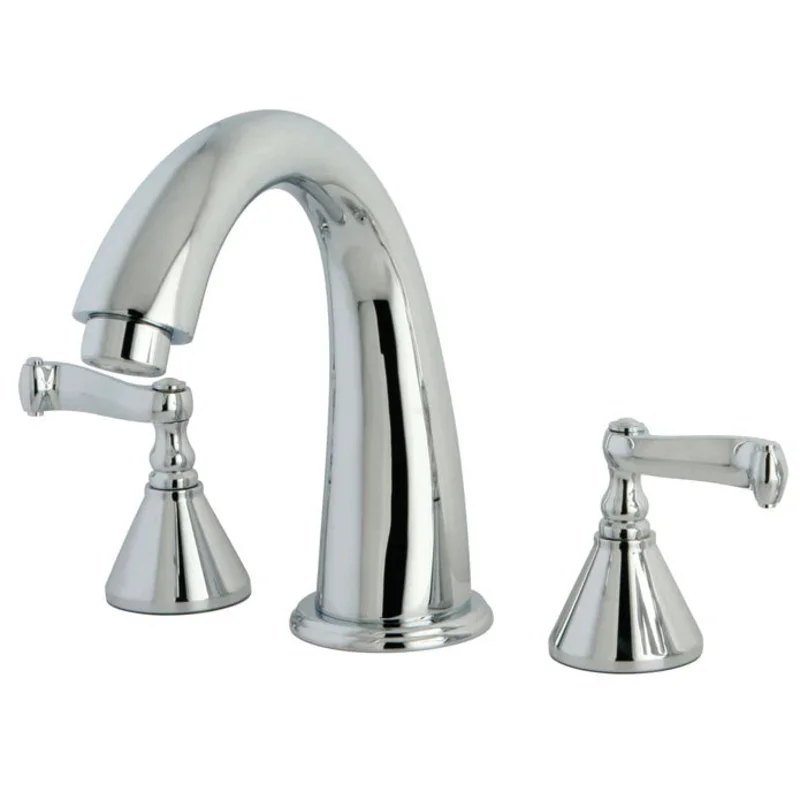 Kingston - Tub Faucets - Roman KS236FL Two-Handle 3-Hole Deck Mount Roman Tub Faucet