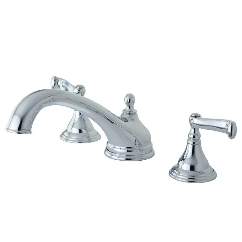 Kingston - Tub Faucets - Royale KS553FL Two-Handle 3-Hole Deck Mount Roman Tub Faucet