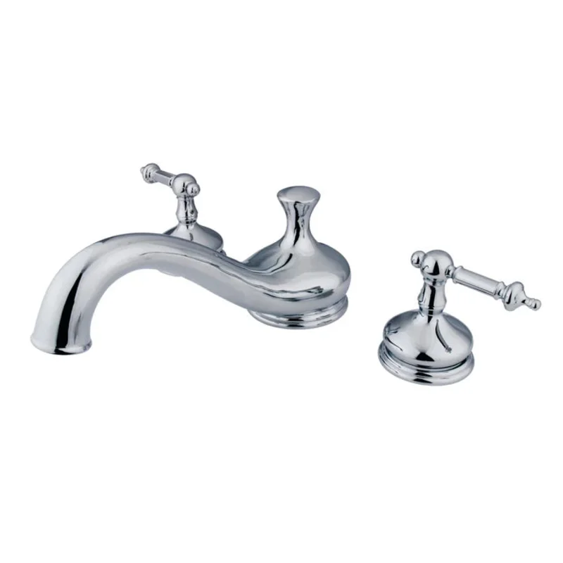 Kingston - Tub Faucets - Templeton KS333TL Two-Handle 3-Hole Deck Mount Roman Tub Faucet