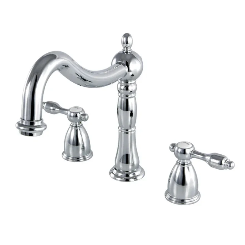 Kingston - Tub Faucets - Tudor KS1348TAL Two-Handle 3-Hole Deck Mount Roman Tub Faucet