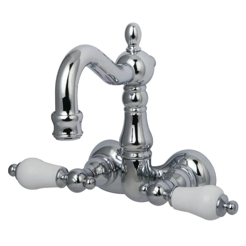 Kingston - Tub Faucets - Vintage CC1075T Two-Handle 2-Hole Tub Wall Mount Clawfoot Tub Faucet