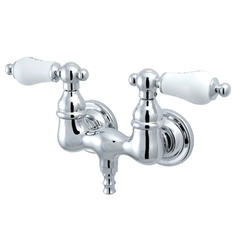 Kingston - Tub Faucets - Vintage CC33T Two-Handle 2-Hole Tub Wall Mount Clawfoot Tub Faucet