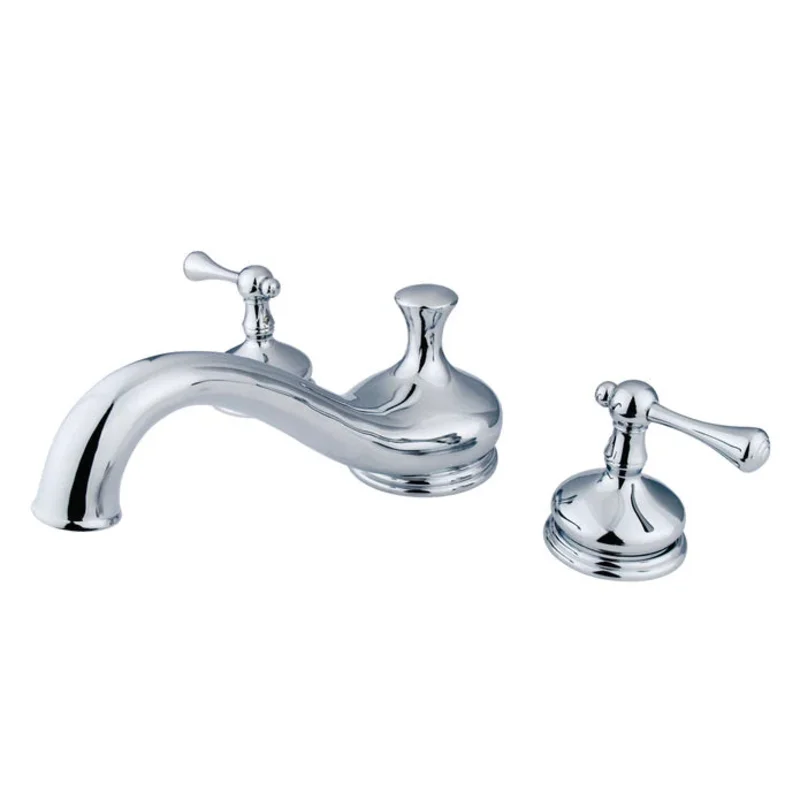 Kingston - Tub Faucets - Vintage KS333BL Two-Handle 3-Hole Deck Mount Roman Tub Faucet