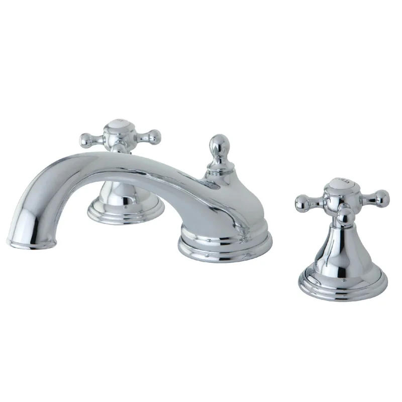 Kingston - Tub Faucets - Vintage KS553BX Two-Handle 3-Hole Deck Mount Roman Tub Faucet