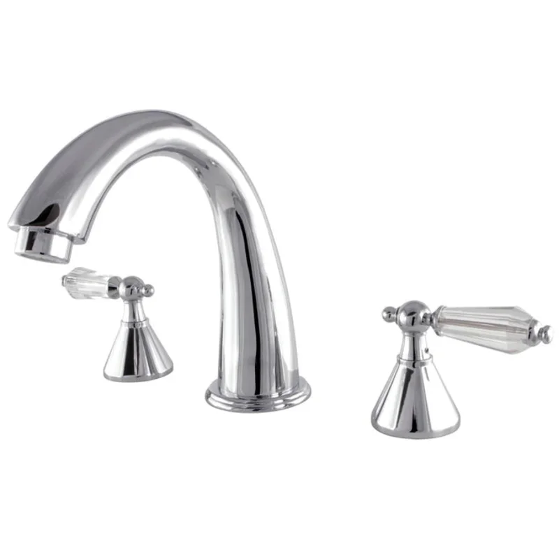 Kingston - Tub Faucets - Wilshire KS236WLL Two-Handle 3-Hole Deck Mount Roman Tub Faucet