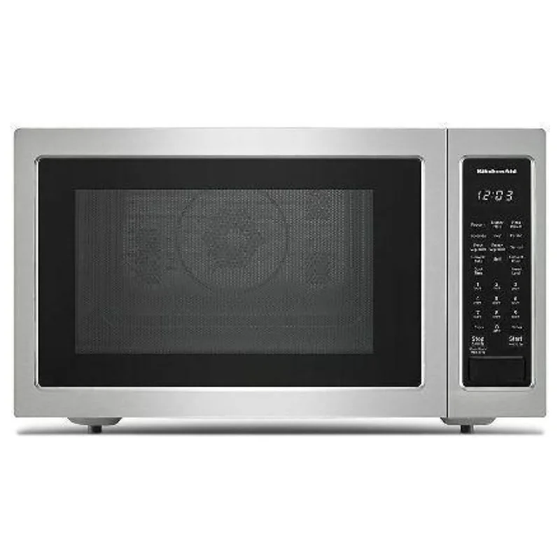 KitchenAid - 1.5 cu. Ft Counter top Microwave in Stainless Steel - KMCC5015GSS Stainless
