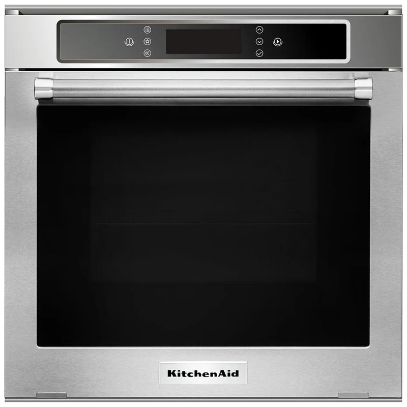 KitchenAid - 2.6 cu. ft Single Wall Oven in Stainless - KOSC104FSS Stainless
