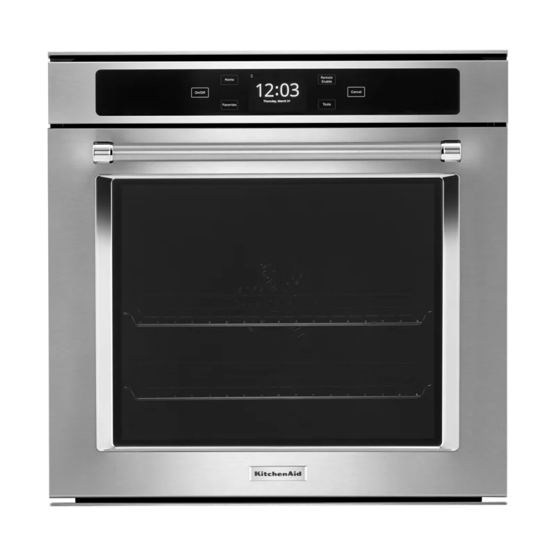 KitchenAid - 2.9 cu. ft Single Wall Oven in Stainless - YKOSC504PPS Stainless