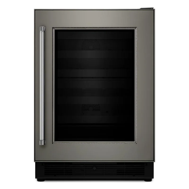 KitchenAid - 23.75 Inch cu. ft Wine Cellar Refrigerator in Panel Ready - KUWR204EPA Panel Ready
