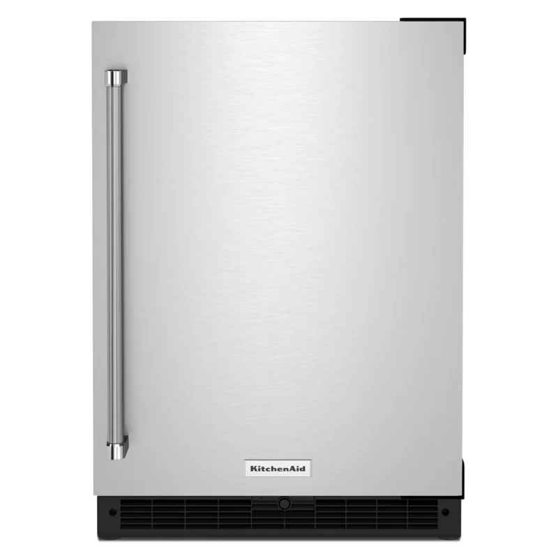 KitchenAid - 23.875 Inch 5 cu. ft Undercounter Refrigerator in Stainless - KURR114KSB Stainless
