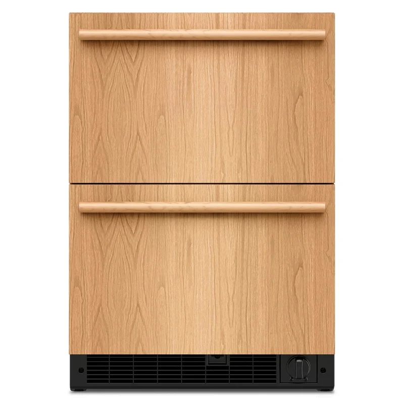KitchenAid - 24 Inch 4.2 cu. ft Double Drawer Refrigerator in Panel Ready - KUCT524SPA Panel Ready