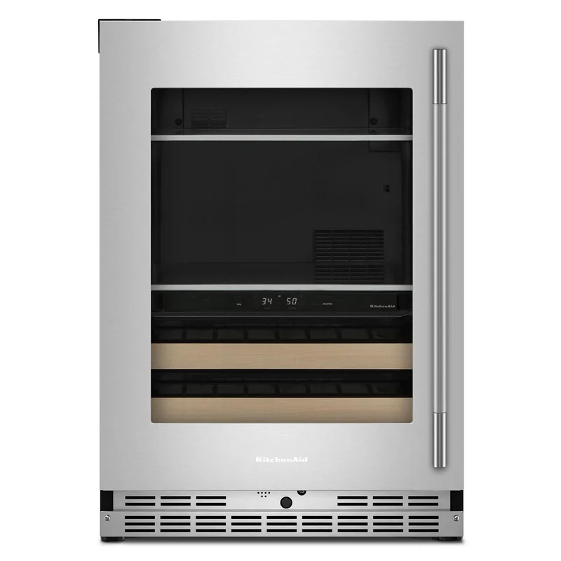 KitchenAid - 24 Inch Undercounter Beverage Centre in Stainless - KUBL524SPS Stainless