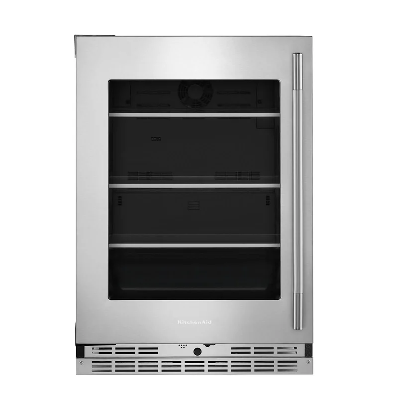 KitchenAid - 24 Inch Undercounter Mini Fridge in Stainless - KURL524SPS Stainless