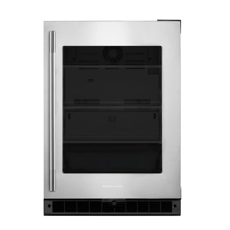 KitchenAid - 24 Inch Undercounter Mini Fridge in Stainless - KURR324SSB Stainless