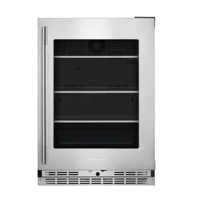 KitchenAid - 24 Inch Undercounter Mini Fridge in Stainless - KURR524SPS Stainless