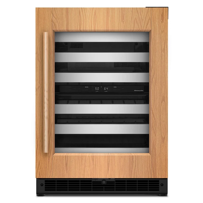 KitchenAid - 24 Inch Undercounter Wine Fridge in Panel Ready - KUWR324SPA Panel Ready